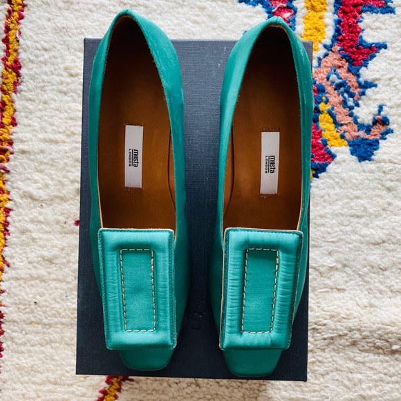 BRAND NEW MIISTA Lia Square Toed Medium Heel - Picture 1 of 5